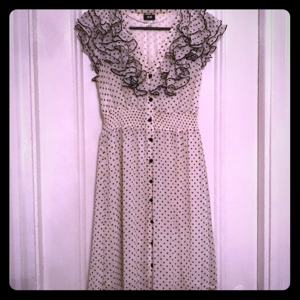 White Polka Dot Dress